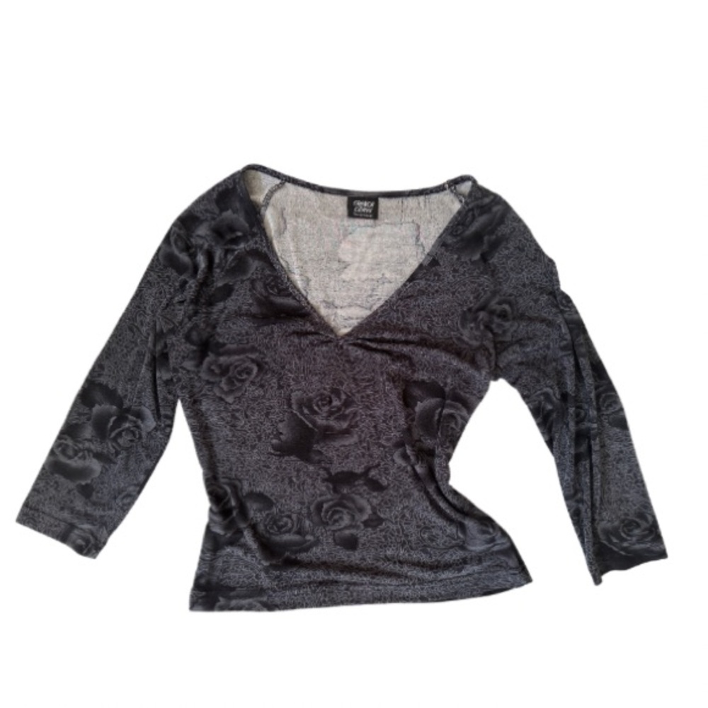 vintage y2k metallic floral